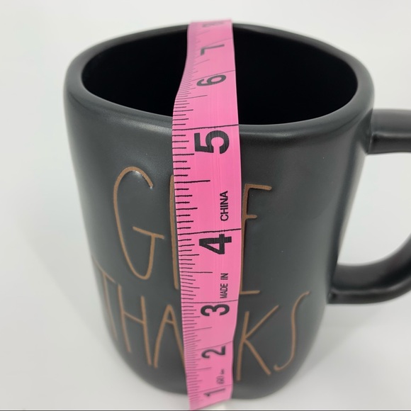 Rae Dunn ‘GIVE THANKS’ Black with Orange Mug - Picture 14 of 16